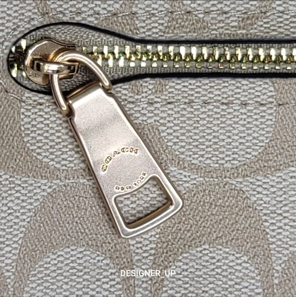 🦒 Coach 2 PCS SET Designer Shoulder Bag Purse Handbag Wallet  Signature - Picture 11 of 14